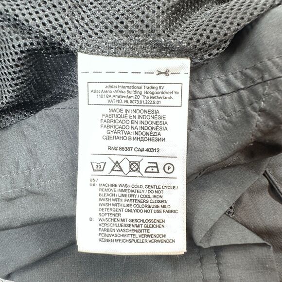 ADIDAS Women’s Windbreaker Jacket Full Zip Black Size XL Active Wear - Picture 8 of 8